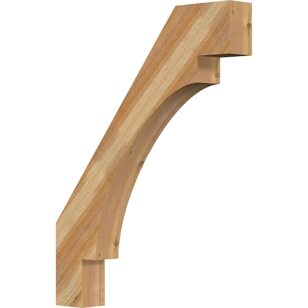 Ekena Millwork 4"W x 28"D x 36"H Merced Rough Sawn Knee Brace, Western Red Cedar BRC04X28X36MRC00RWR - main